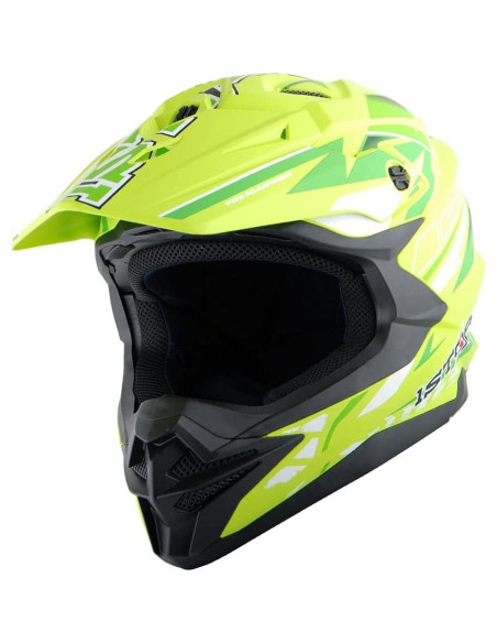 Casco 1Storm HF803 Motocross Adulto Negro Mate 53-54 CM