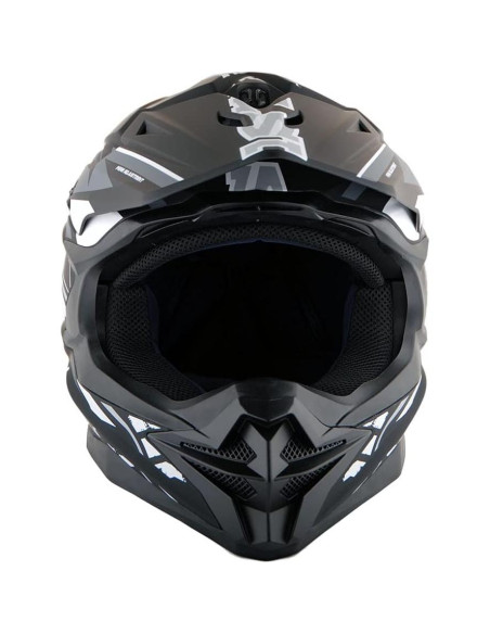 Casco 1Storm HF803 Motocross Adulto Negro Mate 53-54 cm
