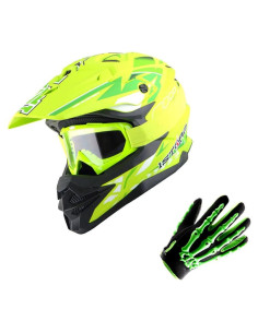 Casco 1Storm HF803 Motocross Adulto Negro Mate 53-54 cm