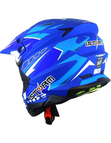 Casco 1Storm HF803 Motocross Adulto Negro Mate 53-54 cm