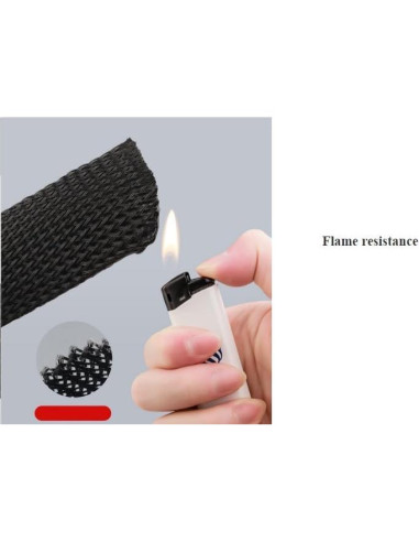 Protector de Cable 3.05 m 6.35 mm Ilhan Global Trade Negro