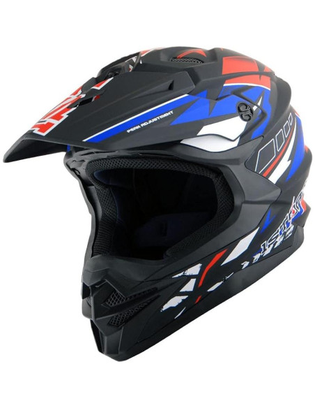 Casco 1Storm HF803 Motocross Adulto Negro Mate 53-54 cm