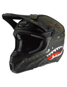 Casco O'Neal 5SRS Warhawk Off-Road Negro/Verde 1500g
