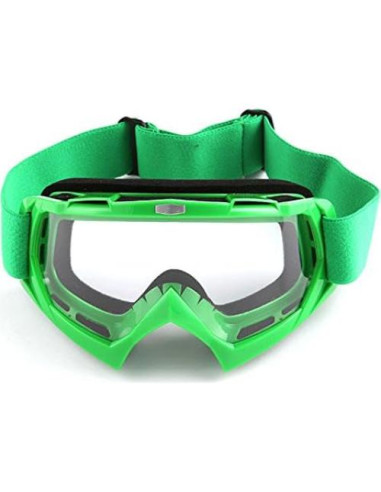 Casco MX Power Gear HF801 Verde + Gafas y Guantes XL