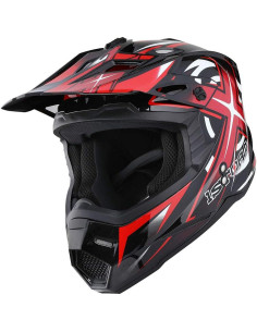 Casco 1Storm MX Adulto XXL Rojo + Gafas y Guantes 2