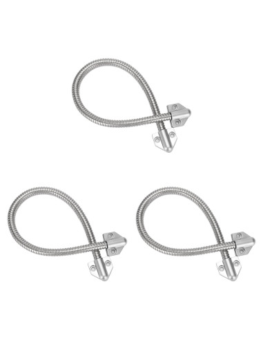 Bucle de puerta blindado Yosoo Health Gear 3 piezas acero inoxidable