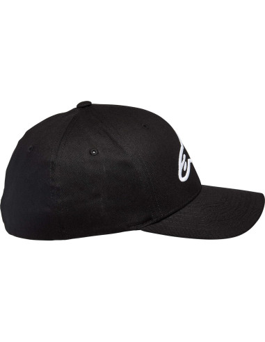 Gorra Flexfit Curva Alpinestars Hombre Negro/Blanco