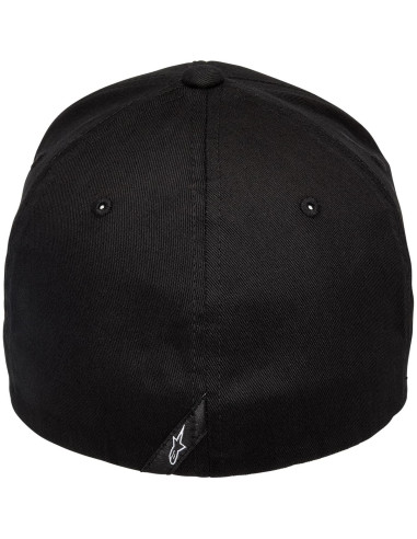 Gorra Flexfit Curva Alpinestars Hombre Negro/Blanco