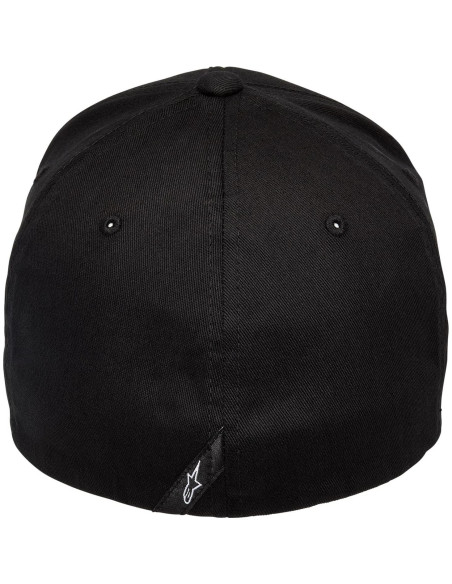 Gorra Flexfit Curva Alpinestars Hombre Negro/Blanco