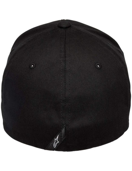 Gorra Flexfit Alpinestars Curva Hombre Negro/Blanco