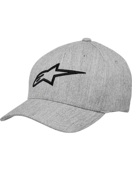 Gorra Flexfit Alpinestars Curva Hombre Negro/Blanco