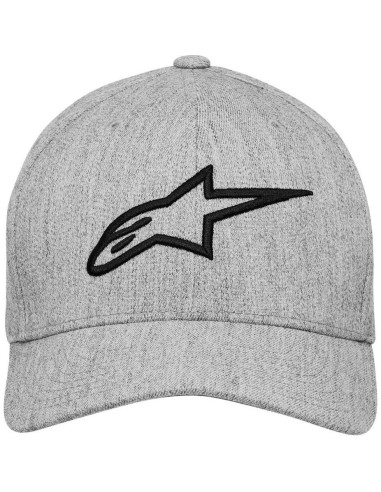 Gorra Flexfit Alpinestars Curva Hombre Negro/Blanco