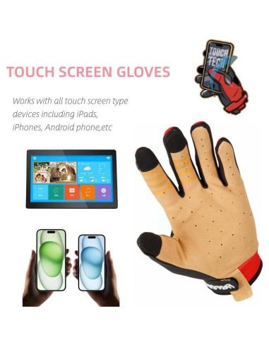 Guantes de Motocross TATACLEA Táctiles Transpirables Unisex