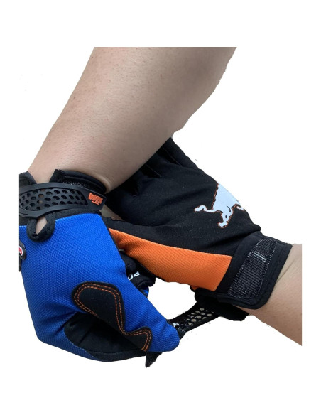 Guantes de Ciclismo Antideslizantes EXCEREY Medianos Azul