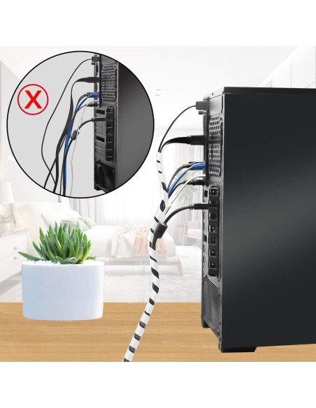 Envoltura Espiral para Cables XHF 4mm - Organizador Eléctrico