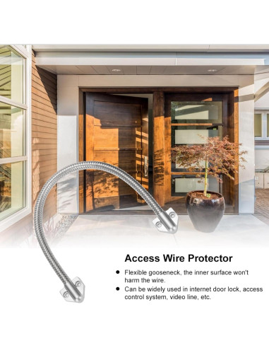 Bucle de puerta blindado Yosoo Health Gear 3 piezas acero inoxidable