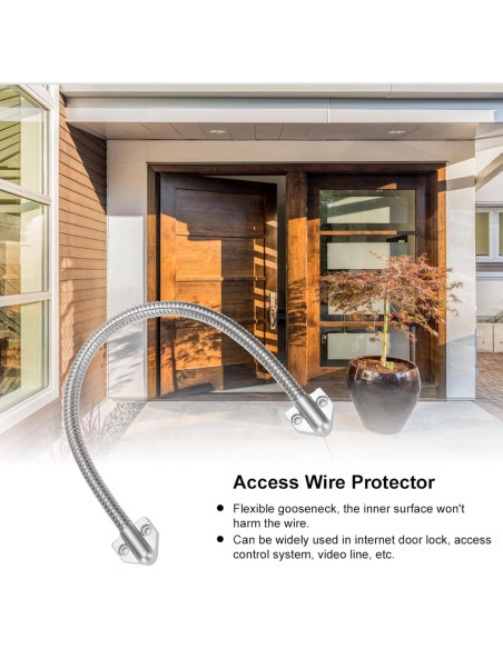 Bucle de puerta blindado Yosoo Health Gear 3 piezas acero inoxidable