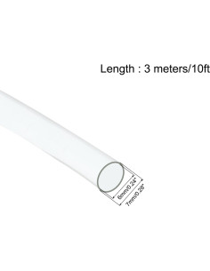 Tubo de PVC Claro 6mm ID 3m para Protección de Cables uxcell 2