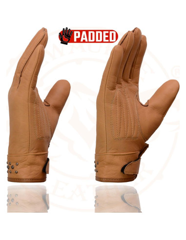 Guantes de Moto Milwaukee MG7760 Cuero Mujer Palma Gel