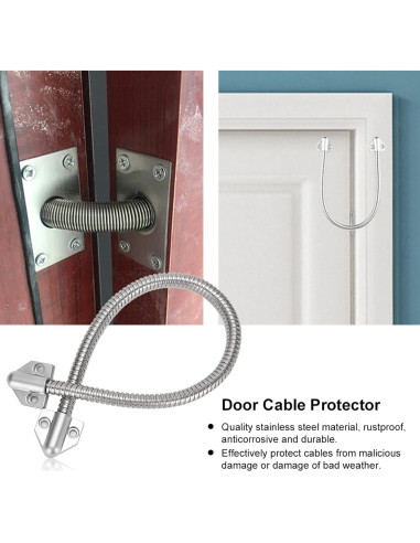 Bucle de puerta blindado Yosoo Health Gear 3 piezas acero inoxidable