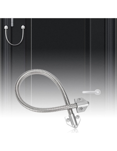 Bucle de puerta blindado Yosoo Health Gear 3 piezas acero inoxidable