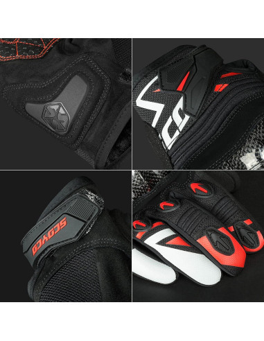 Guantes de Motocicleta Scoyco MC137 con Pantalla Táctil