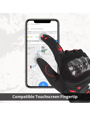 Guantes de Motocicleta Scoyco MC137 con Pantalla Táctil