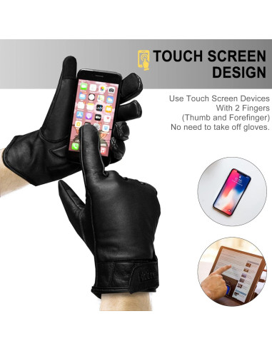 Guantes de Motocicleta Dream Apparel Táctiles Impermeables