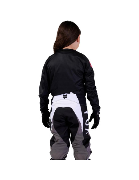 Jersey de Motocross Fox Racing Blackout Niñas - Negro
