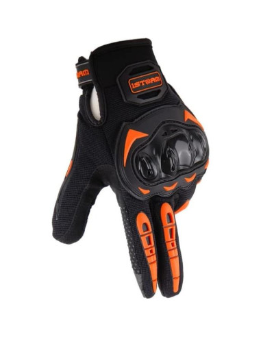 Guantes de Motocross 1Storm MCS17 Naranja Táctiles Talla M