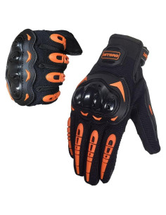 Guantes de Ciclismo 1Storm MCS17 XL Naranja Táctil Reforzados