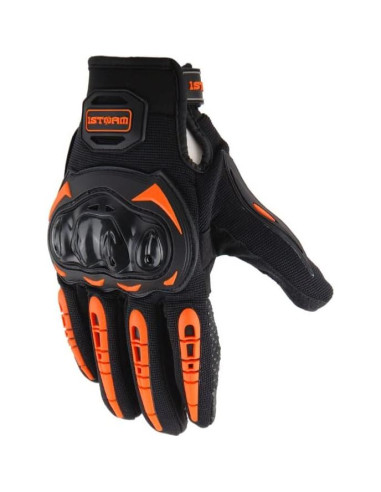 Guantes de Ciclismo 1Storm MCS17 XL Naranja Táctil Reforzados