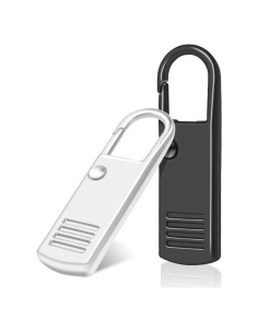 CooBigo Tiradores de Cremallera Metal 8 Pack Negro y Plata