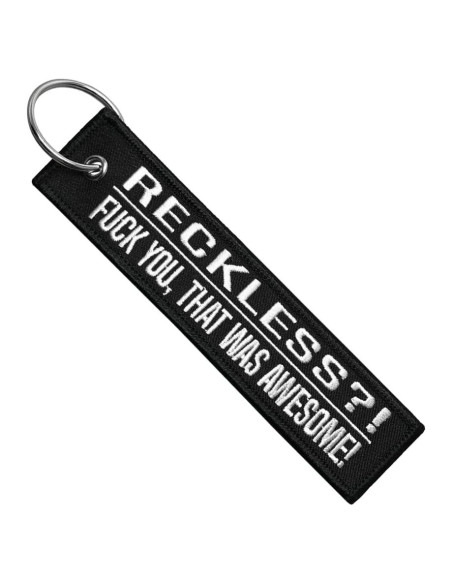 Llavero MotoLoot Reckless?! 3x13 cm para Motocicletas