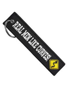 Llavero MotoLoot Real Men Like Curves 3x13 cm Unisex