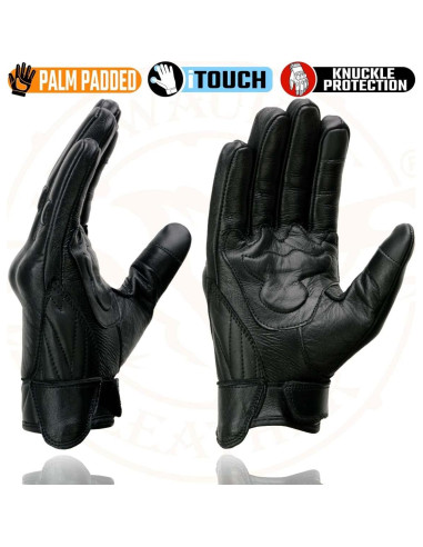 Guantes de motocicleta Milwaukee Leather MG7501 con gel y táctil
