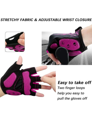 Guantes de Ciclismo MOREOK Unisex con Almohadilla de Gel 5MM