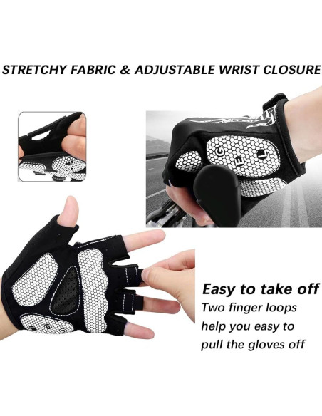 Guantes de Ciclismo MOREOK Medianos con Almohadilla de Gel