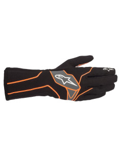 Guantes Alpinestars TECH-1 K V2 Negro/Antracita Pequeño