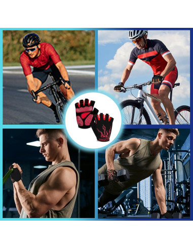 Guantes de Ciclismo MOREOK Unisex con Almohadilla de Gel 5MM
