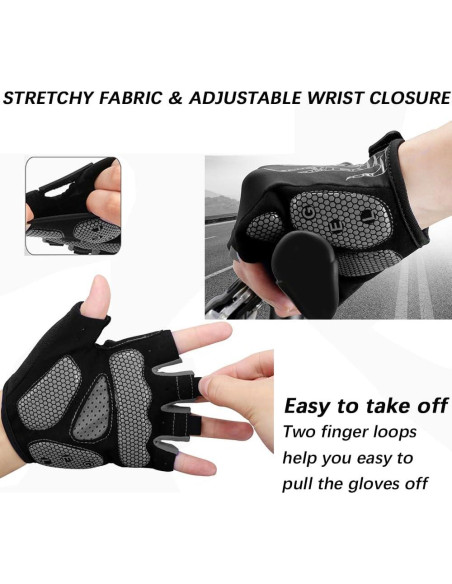 Guantes de Ciclismo MOREOK Unisex 5MM Gel Transpirables