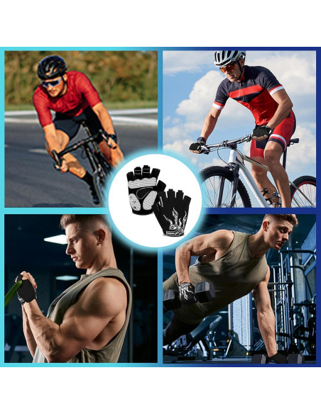 Guantes de Ciclismo MOREOK Unisex Gel 5mm Transpirables