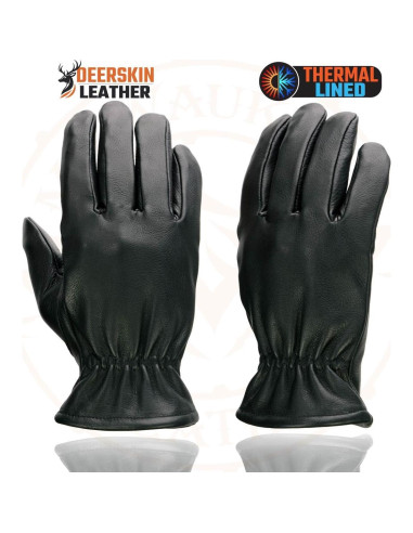 Guantes de motocicleta Milwaukee Leather SH858 de cuero negro
