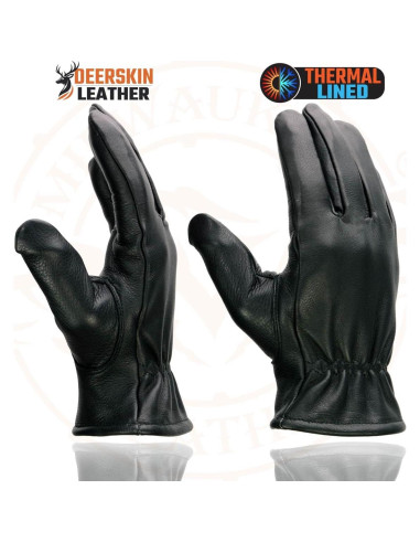 Guantes de motocicleta Milwaukee Leather SH858 negros térmicos