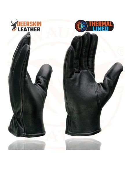 Guantes de motocicleta Milwaukee Leather SH858 negros térmicos