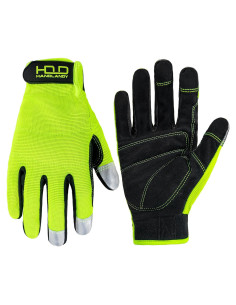 Guantes de Trabajo HANDLANDY Unisex Táctiles Amarillo