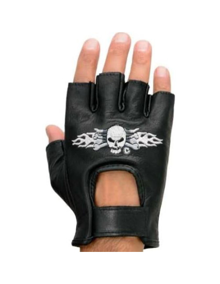 Guantes de Motocicleta Milwaukee SH353 de Cuero con Palma de Gel