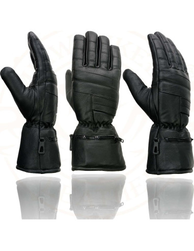 Guantes de moto Milwaukee Leather SH230 con mitón de lluvia