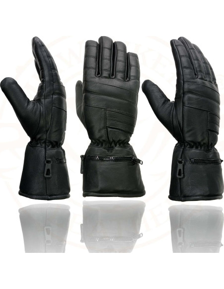 Guantes de moto Milwaukee Leather SH230 con mitón de lluvia