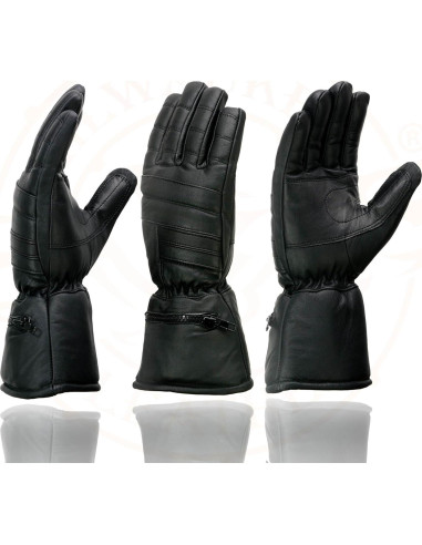 Guantes de moto Milwaukee Leather SH230 con mitón de lluvia